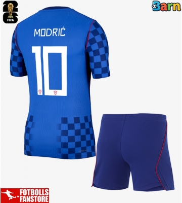 Kroatien Luka Modric #10 Bortatröja Barn VM 2026 Kortärmad (+ Korta byxor)